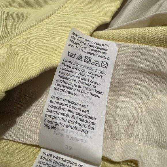 J Crew Mens Shorts Flex Chino Flat Front Preppy Old Money Minimalist Yellow 36 - Picture 4 of 6